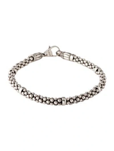 Pre-owned Lagos Caviar Station Bracelet, 6.75" In Multicolor