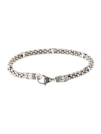 Pre-owned Lagos Caviar Station Bracelet, 6.75" In Multicolor