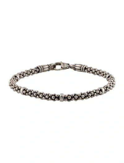 Pre-owned Lagos Caviar Staton Bracelet, 6.75" In Multi