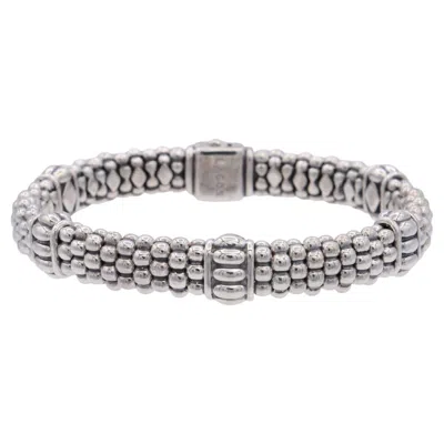 Pre-owned Lagos Caviar Sterling Silver Bracelet In Multi