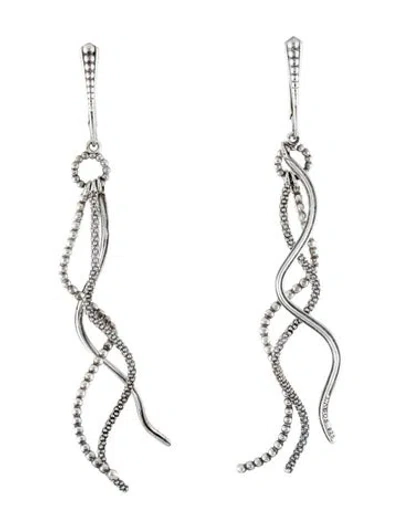Pre-owned Lagos Caviar Swirl Drop Earrings In Multicolor