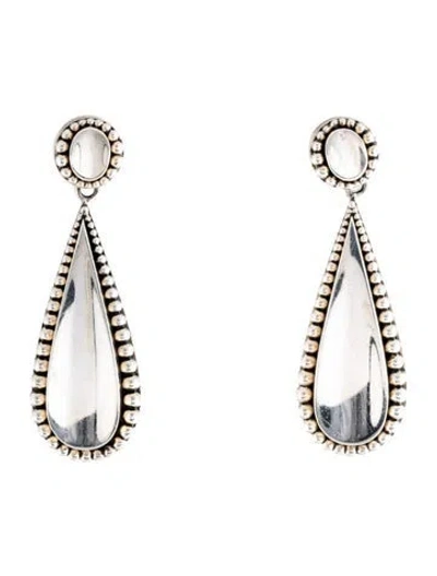 Pre-owned Lagos Caviar Teardrop Earrings In Multicolor