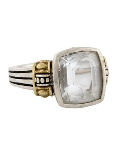 Pre-owned Lagos Caviar Topaz Cocktail Ring In Multi