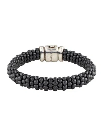 Pre-owned Lagos Ceramic Beaded Bracelet, 5.75" In Multi