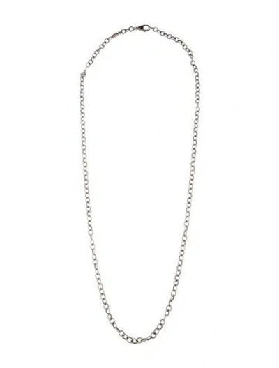 Pre-owned Lagos Chain Link Necklace, 32" In Multicolor
