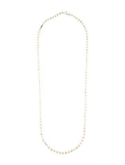 Pre-owned Lagos Citrine Caviar Icon Long Bead Strand Necklace, 34" In Multi
