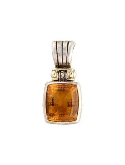 Pre-owned Lagos Citrine Pendant In Multicolor