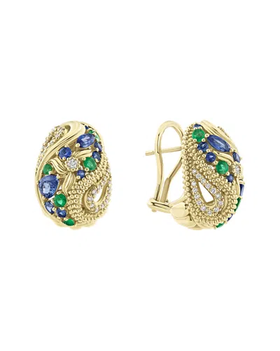 Lagos Couture 18k Gold 0.34 Ct. Tw. Diamond & Gemstone Earrings