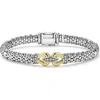 Lagos Derby Diamond Rope Bracelet In Two-tone