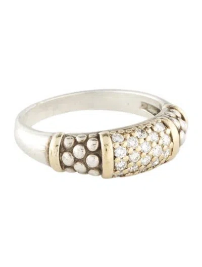 Pre-owned Lagos Diamond Band In Multi