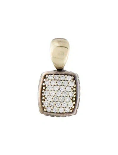Pre-owned Lagos Diamond Caviar Pendant In Multi