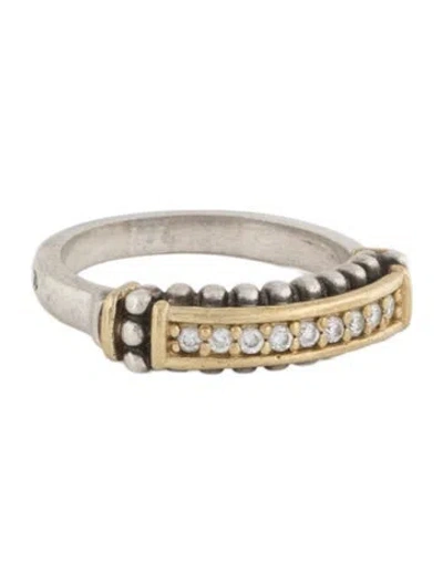 Pre-owned Lagos Diamond Caviar Ring In Multicolor