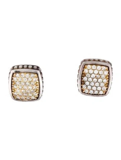 Pre-owned Lagos Diamond Earclip Earrings In Multi