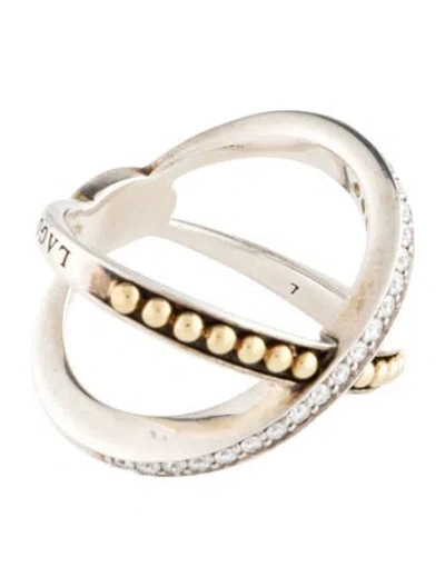 Pre-owned Lagos Diamond Ksl Cocktail Ring In Multi