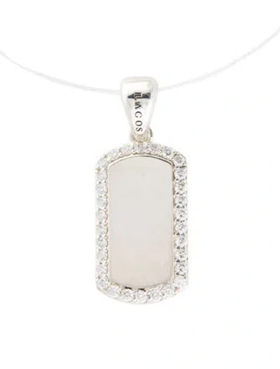 Pre-owned Lagos Diamond Tag Amulet In Multi