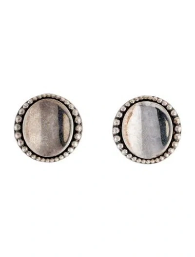 Pre-owned Lagos Disc Earclips In Multi
