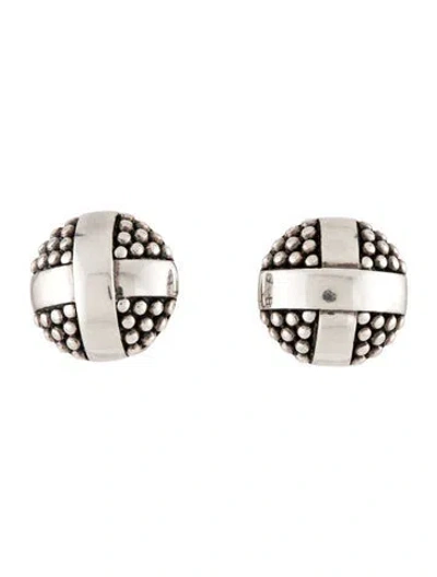 Pre-owned Lagos Dome X Stud Earrings In Multi