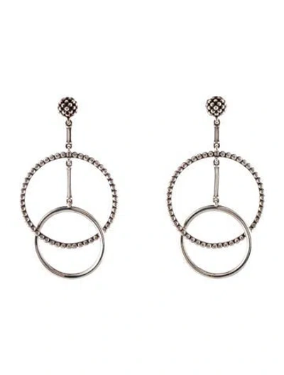 Pre-owned Lagos Double Circle Drop Earrings In Multi