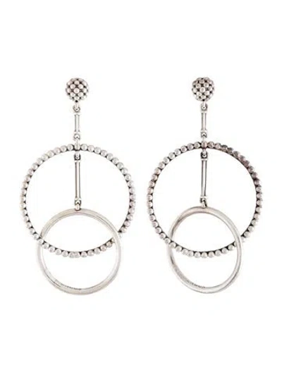 Pre-owned Lagos Double Circle Drop Earrings In Multicolor