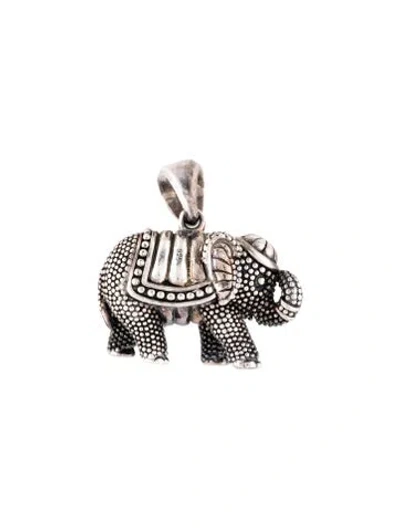 Pre-owned Lagos Elephant Pendant, 1.25" In Multicolor