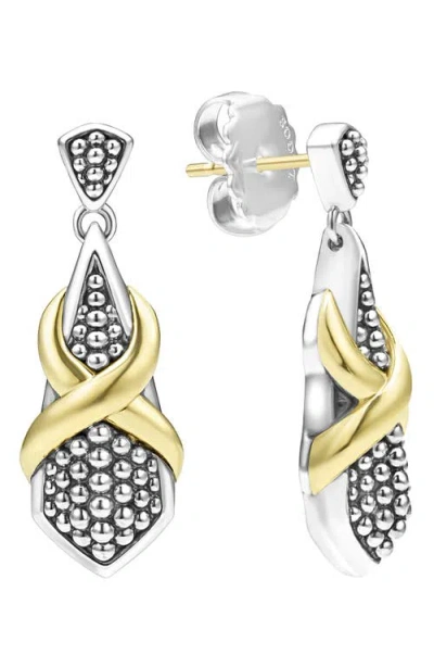 Lagos Embrace Drop Earrings In Gold/silver