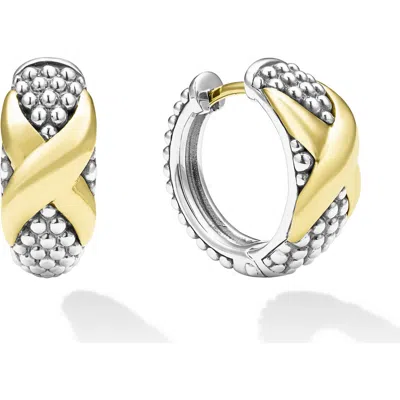 Lagos Embrace Hoop Earrings In Gold/silver