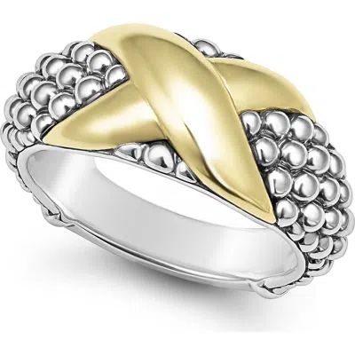 Lagos Embrace Ring In Gold/silver