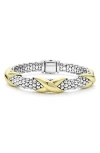 Lagos Embrace Station Bracelet In Silver/gold