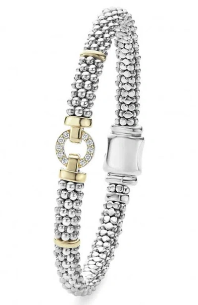 Lagos Enso Diamond Station Bracelet In Metallic