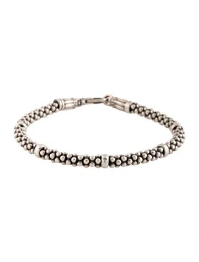 Pre-owned Lagos Five Station Bracelet, 7" In Multicolor