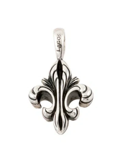Pre-owned Lagos Fleur De Lis Pendant In Multi