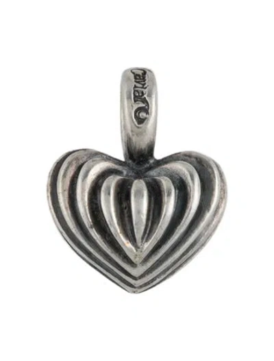 Pre-owned Lagos Fluted Heart Pendant In Multicolor