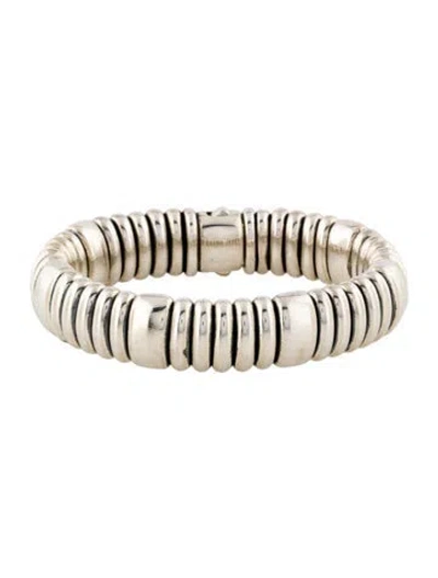 Pre-owned Lagos Fluted Link Bracelet, 7" In Multi