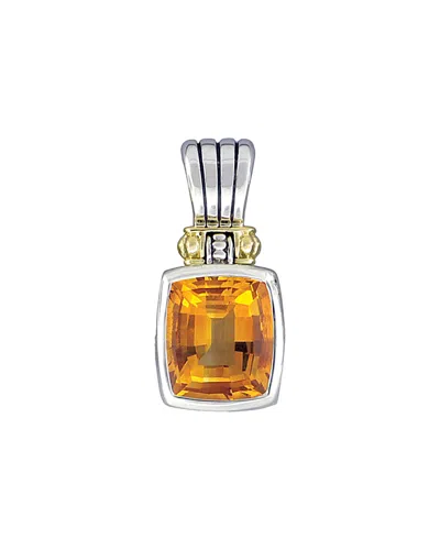 Lagos Glacier Now 18k & Silver Citrine Enhancer In Multi