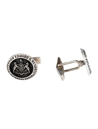 Pre-owned Lagos Governor Edward G. Rendell Cufflinks In Multicolor