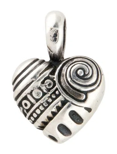 Pre-owned Lagos Heart Of Philadelphia Pendant, 1" In Multicolor