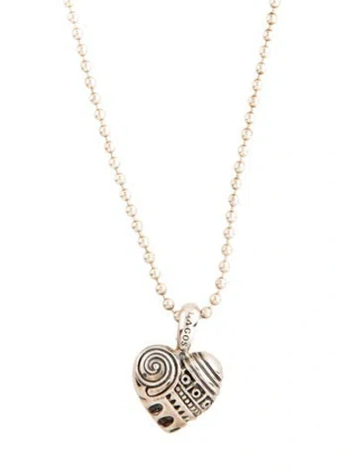 Pre-owned Lagos Heart Of Philadelphia Pendant Necklace, 34" In Multicolor