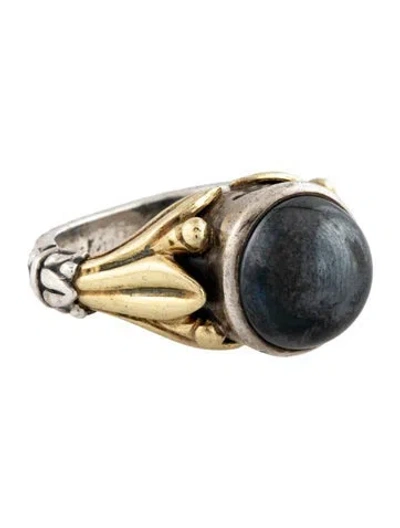 Pre-owned Lagos Hematite Cocktail Ring In Multicolor