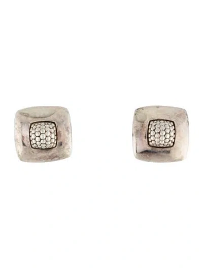 Pre-owned Lagos Imagine Square Stud Earrings In Multi