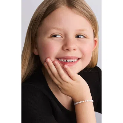 Lagos Kids' Cultured Pearl Bracelet In Silver