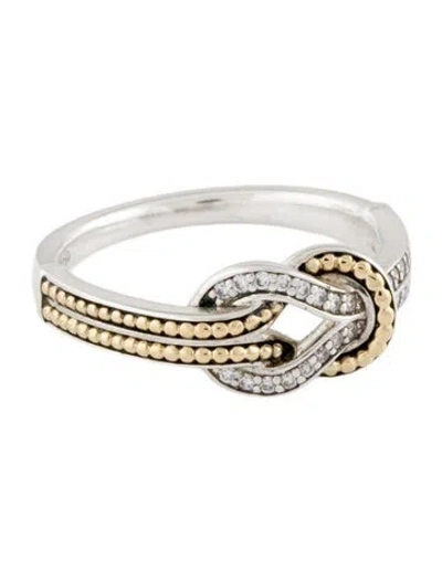 Pre-owned Lagos Knot Diamond Ring In Multicolor
