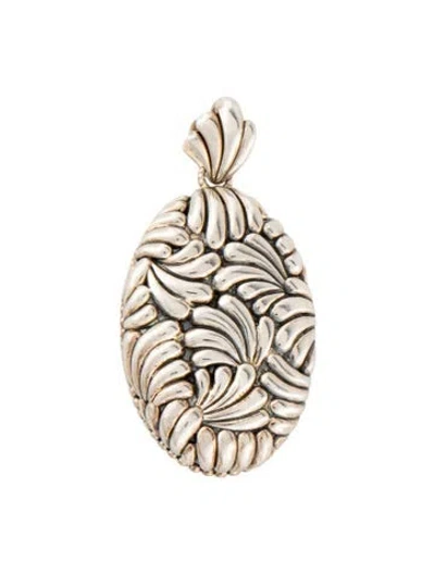 Pre-owned Lagos Large Oval Pendant In Multicolor