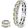 Lagos Link Ring & Bracelet Set In Silver/gold