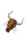 Lagos Longhorn Ring In Brown