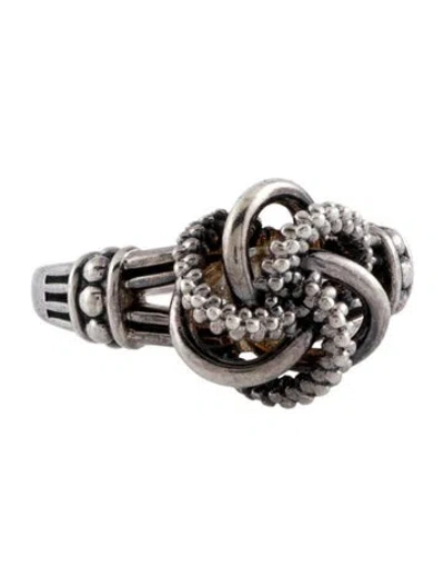 Pre-owned Lagos Love Knot Cocktail Ring In Multi