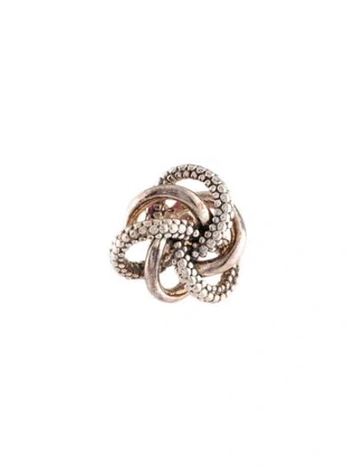 Pre-owned Lagos Love Knot Single Stud Earring In Multicolor