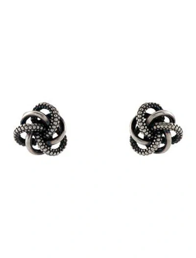 Pre-owned Lagos Love Knot Stud Earrings In Multi