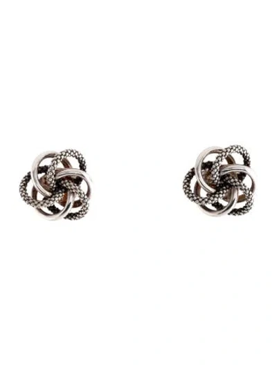 Pre-owned Lagos Love Knot Stud Earrings In Multicolor