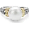 Lagos Luna Cultured Pearl Ring In Metallic
