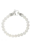Lagos Luna Freshwater Pearl Bracelet In Silver/pearl
